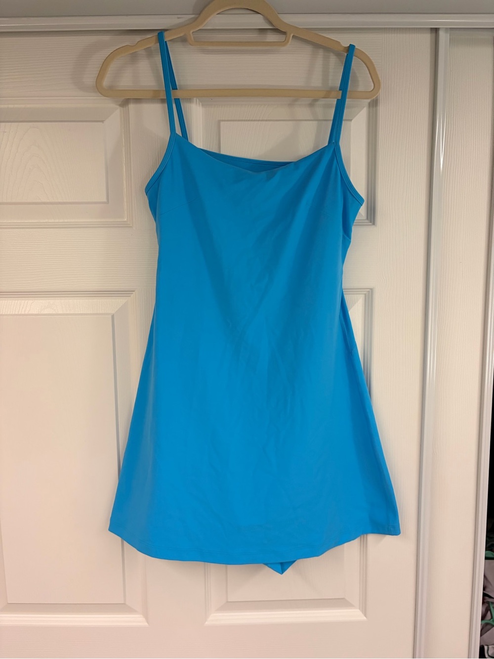lululemon athletica Bright Turquoise Spaghetti Strap Mini Dress